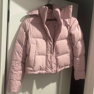 Lululemon wunder puff cropped jacket - pink peony 2